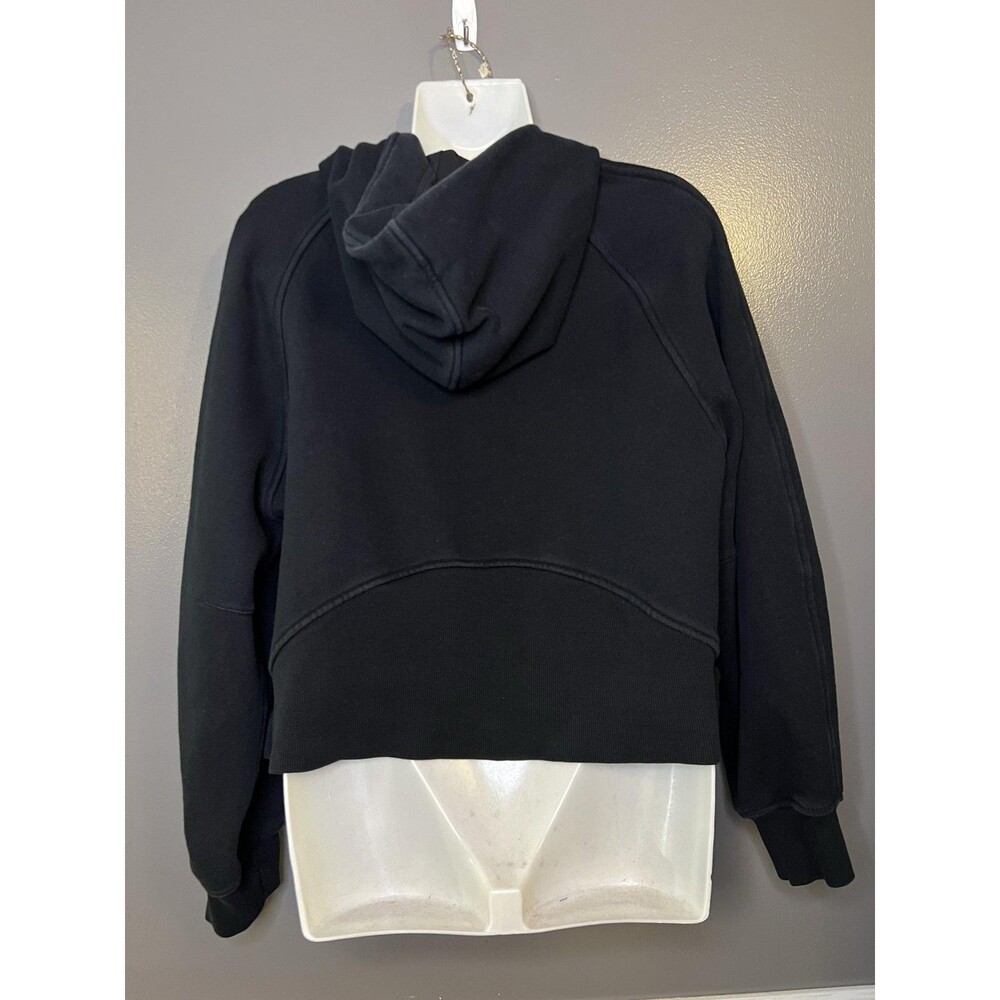 CRZ YOGA Hoodie Womens Medium Black Fleece 1/2 Zip Thumbholes Sweatshirt - Picture 5 of 7